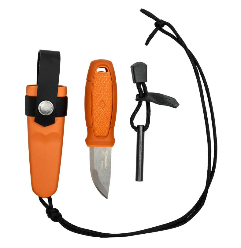 MORAKNIV pārgājiena nazis Eldris ar uguns iedegšanas komplektu, oranžs