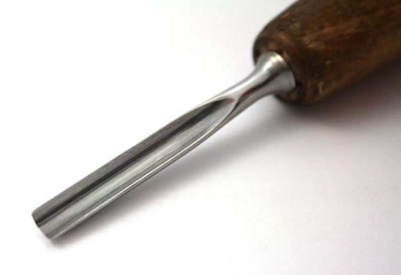 NAREX taisns pusapaļais kokgriešanas kalts PROFI, profils Nr. 7/4 mm