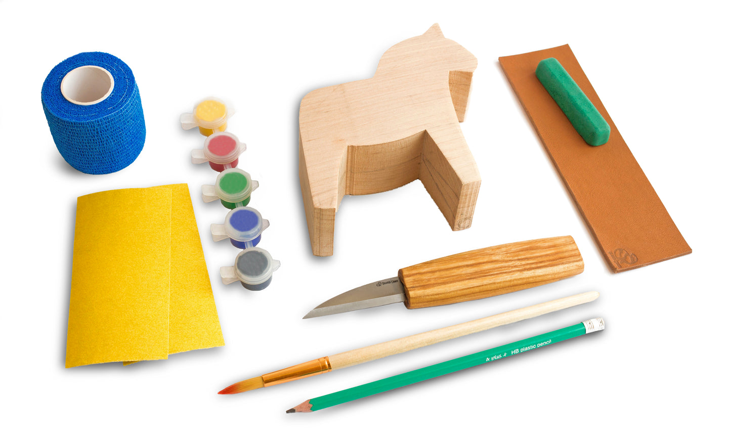 BEAVERCRAFT Dālarnas zirga figūras kokgriešanas komplekts iesācējiem DIY02