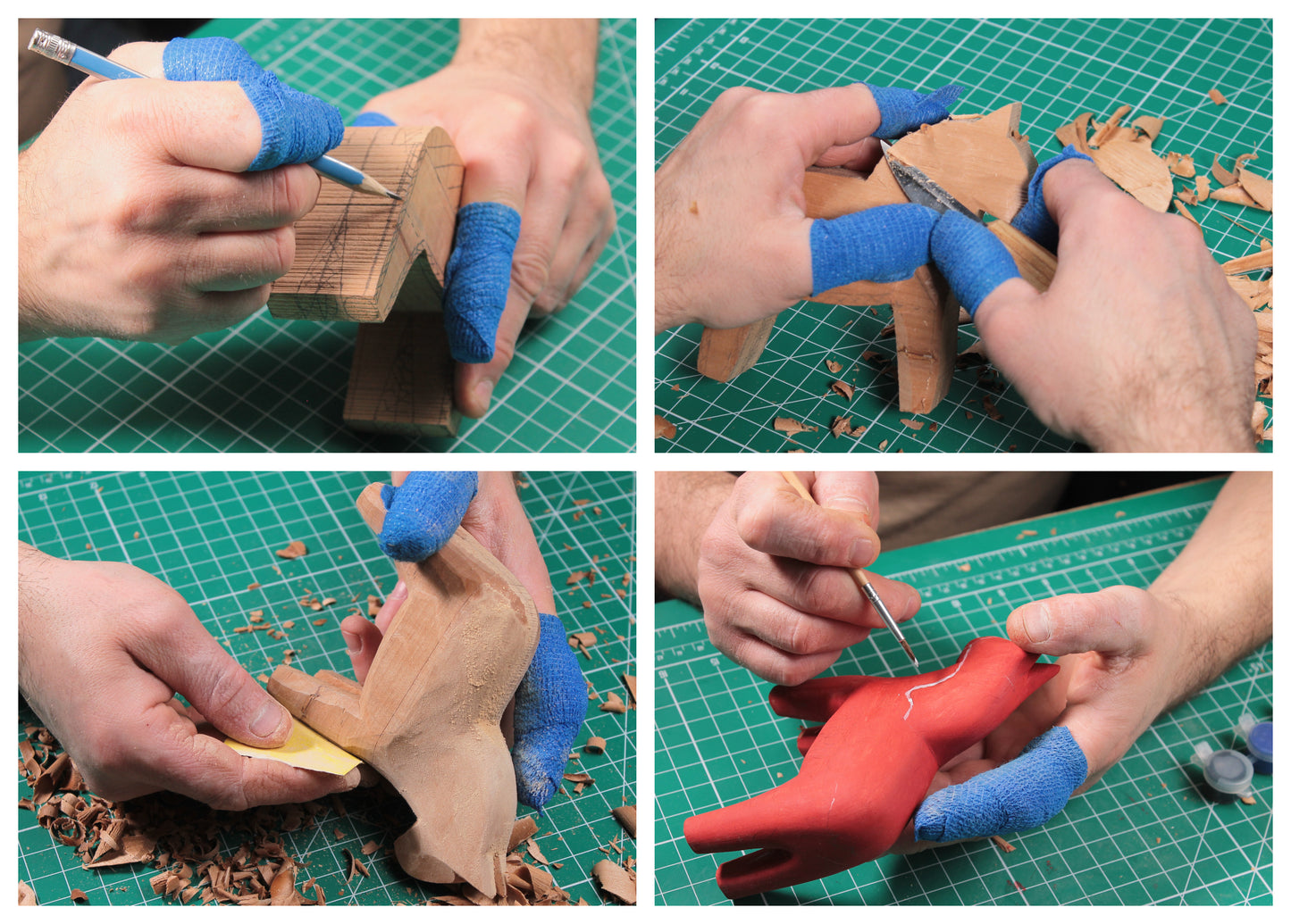BEAVERCRAFT Dālarnas zirga figūras kokgriešanas komplekts iesācējiem DIY02